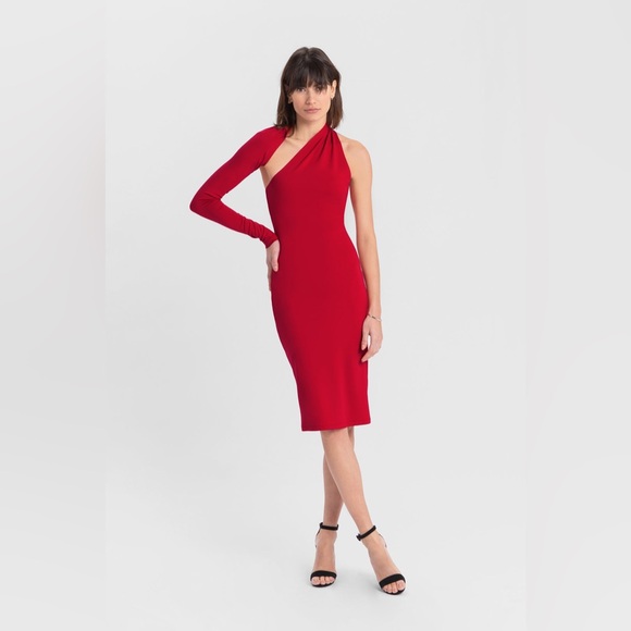 MARELLA Dresses & Skirts - MARELLA One Shoulder Red Dress